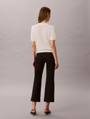 Женские брюки Calvin Klein Ponte Cropped Flared Pants — фото 4