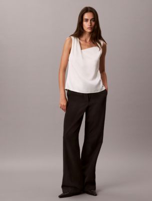 Женские топы Calvin Klein Hammered Satin Twist Top — фото 3