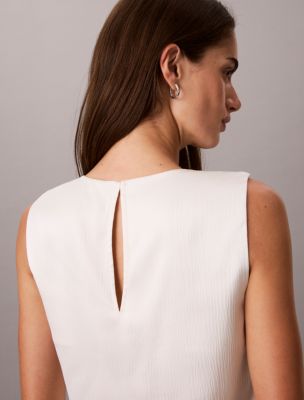 Женские топы Calvin Klein Hammered Satin Twist Top — фото 4