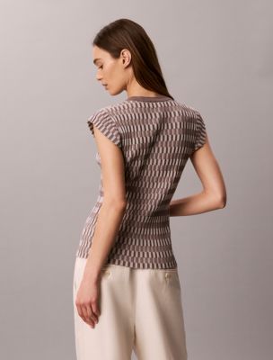 Женские кардиганы Calvin Klein Tech Knit Checkered Rib Cardigan — фото 5