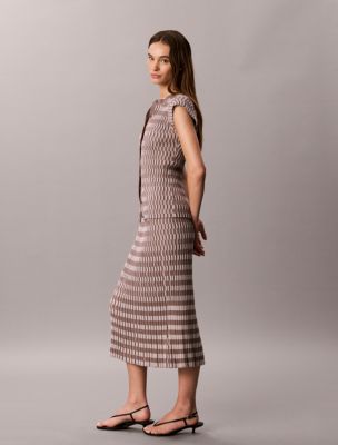 Женские юбки Calvin Klein Tech Knit Checkered Rib Skirt — фото 3