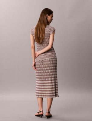 Женские юбки Calvin Klein Tech Knit Checkered Rib Skirt — фото 5