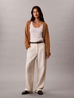 Женский кардиган Calvin Klein Merino Wool Blend Duster, цвет: Бронзовый — фото 3