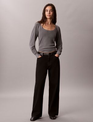 Женские кардиганы Calvin Klein 2-In-1 Cardigan Tank Set, цвет: Серый меланжевый — фото 3