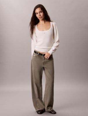 2-In-1 Cardigan Tank Set, Tofu