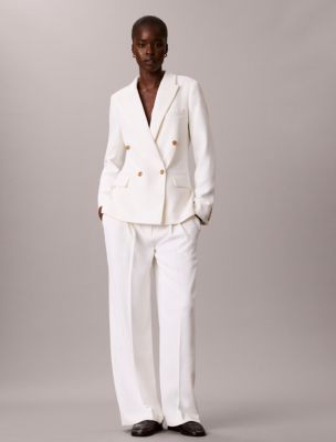 Effortless Crepe Double Breasted Blazer - thumbnail 4
