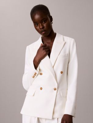 Effortless Crepe Double Breasted Blazer - thumbnail 2