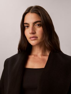 Женские куртки Calvin Klein Shawl Hip Coat — фото 3