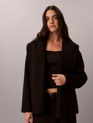 Женские куртки Calvin Klein Shawl Hip Coat — фото 6