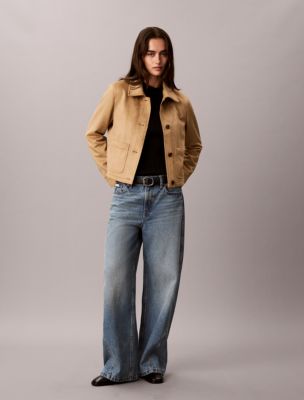Женская куртка Calvin Klein Faux Suede, цвет: Tigers Eye — фото 3