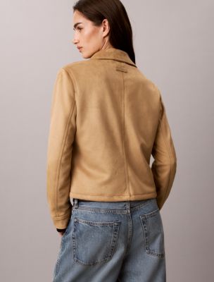 Женская куртка Calvin Klein Faux Suede, цвет: Tigers Eye — фото 5