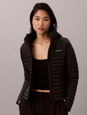 Packable Puffer Jacket, Black