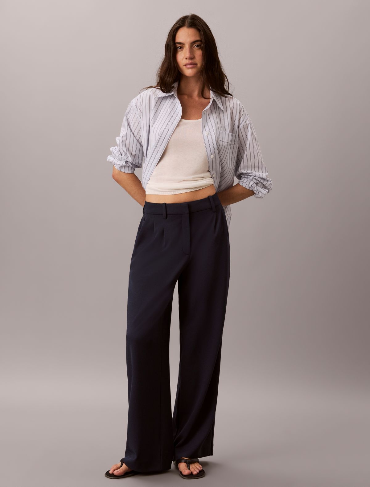 Stretch Crepe Trousers