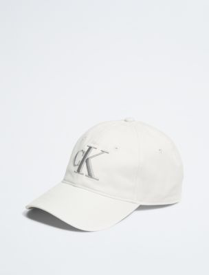 Twill Embroidered Monogram Logo Cap, Galaxy Grey