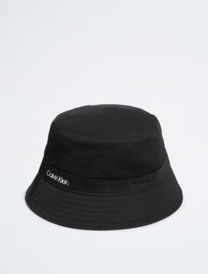 Standard Logo Cotton Twill Bucket Hat, Black Beauty