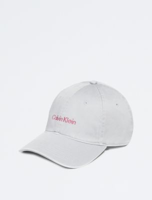 Washed Cotton Twill Logo Baseball Cap Calvin Klein