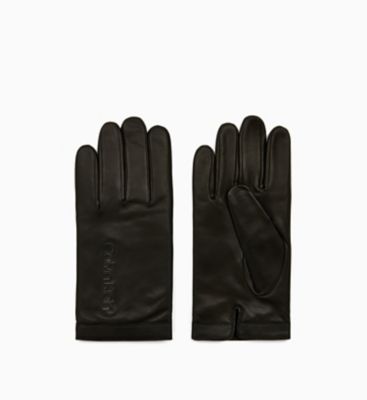 womens leather tech touch gloves