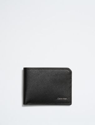 Saffiano Leather Slim Fold Wallet | Calvin