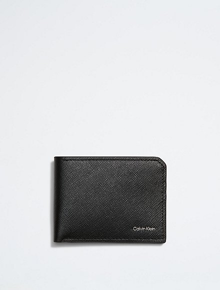 Womens Mens Accessories Mens Wallets and cardholders Calvin Klein Perfed Trifold 10cc W/coin L Ck Black Save 10% 