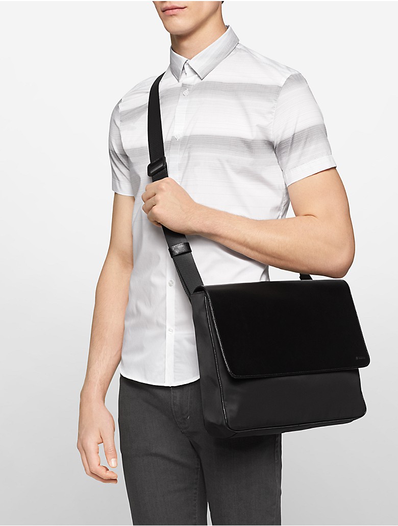 calvin-klein-mens-saffiano-leather-nylon-messenger-bag-black