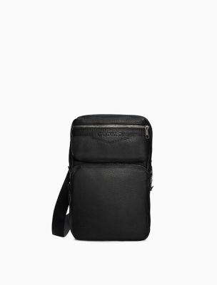 calvin klein pebble leather backpack