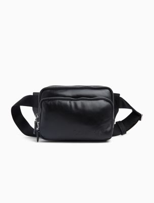 calvin klein leather fanny pack