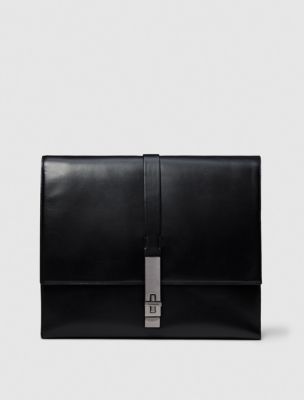 Leather Messenger Bag Calvin Klein