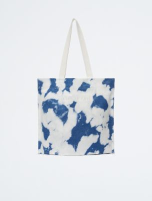 Canvas Bleached Denim Tote Bag Calvin Klein