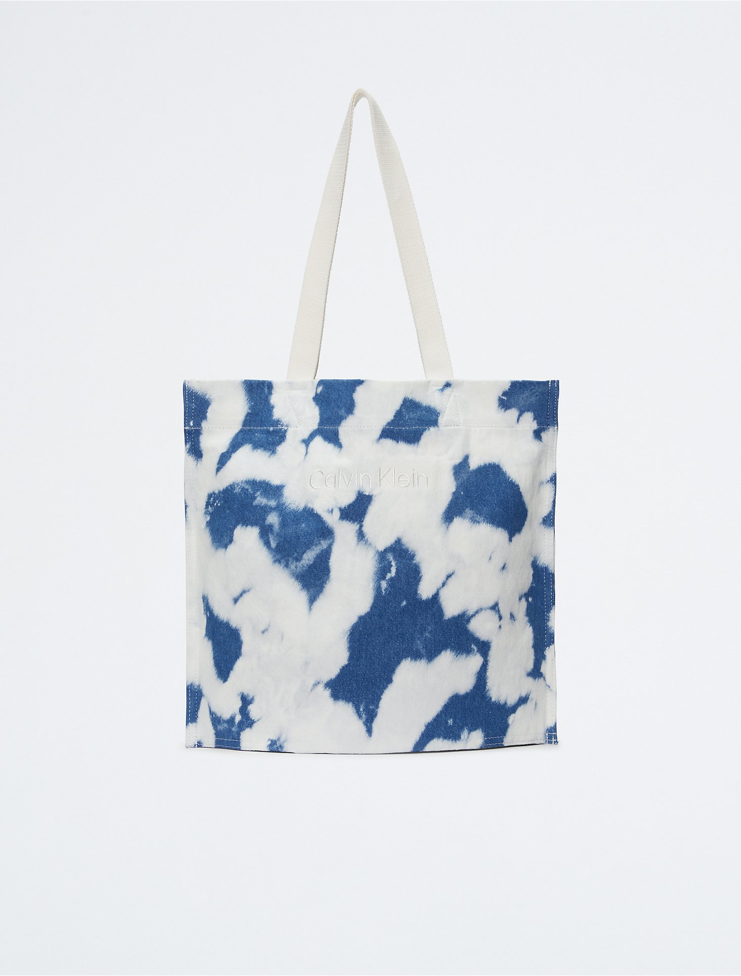 Canvas Bleached Denim Tote Bag | Calvin Klein