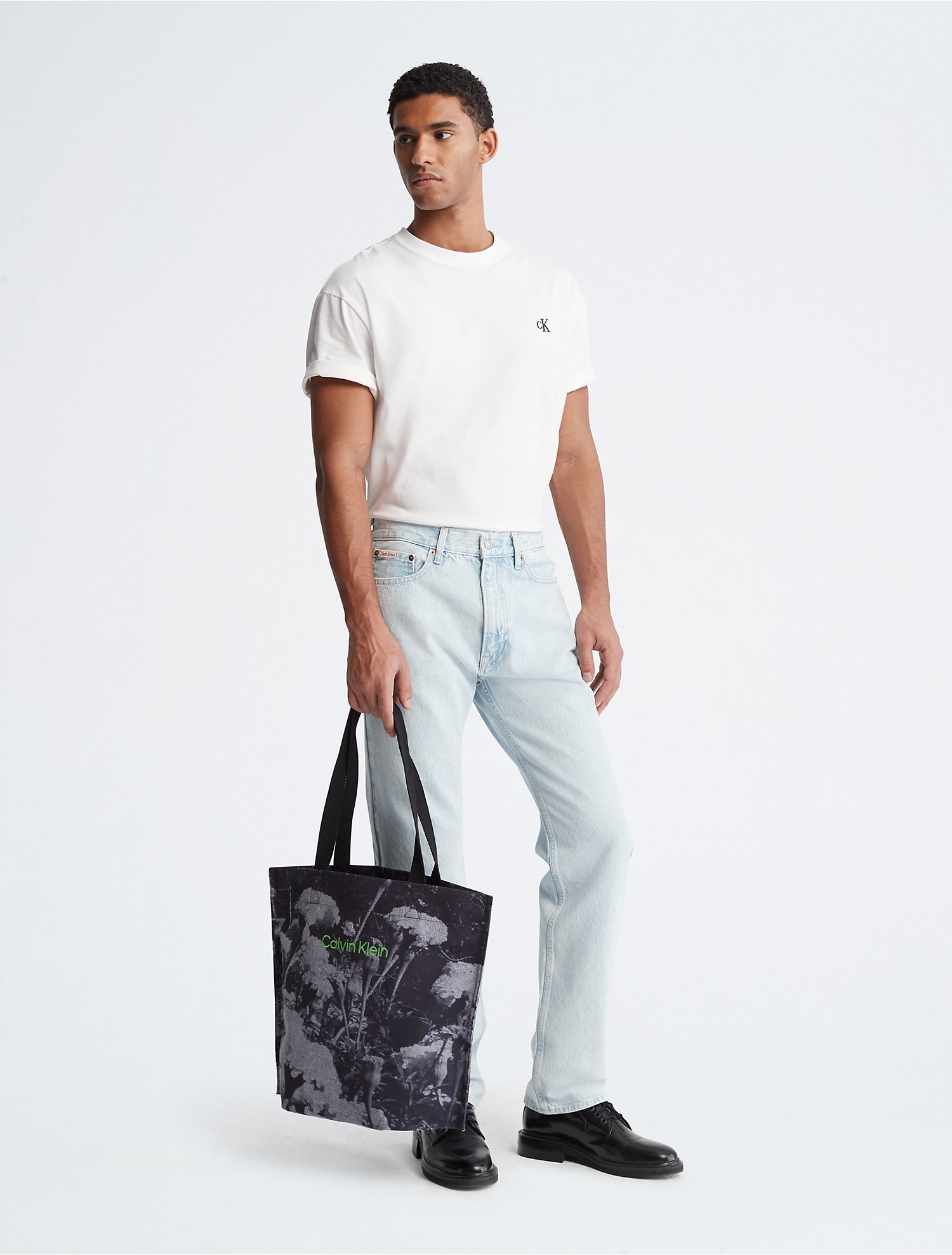 Knooppunt Ontdek Interpunctie Canvas Pinched Tote Bag | Calvin Klein