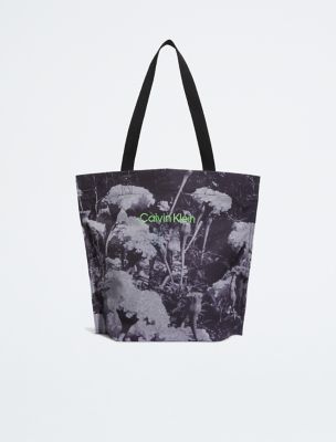 Calvin klein floral tote on sale bag