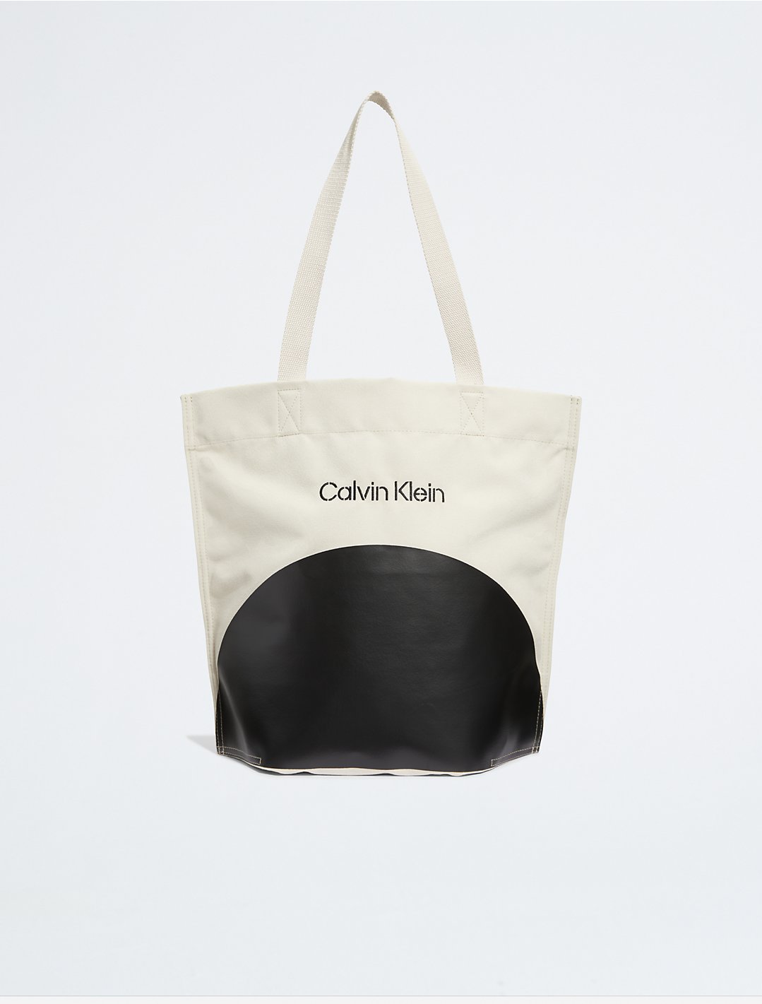 Geurig een experiment doen Rauw Canvas Contrast Graphic Pinched Tote Bag | Calvin Klein