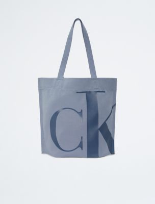 Monogram Logo Pinched Tote Bag