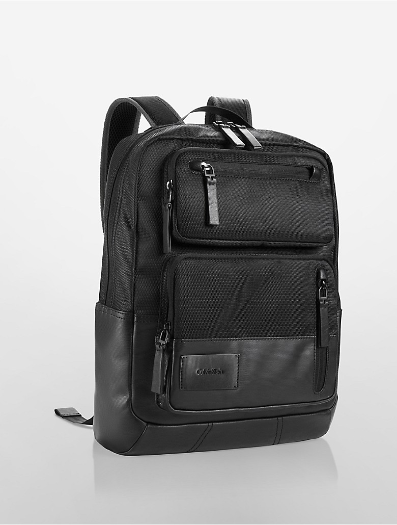 calvin klein mens tech nylon travel backpack | eBay