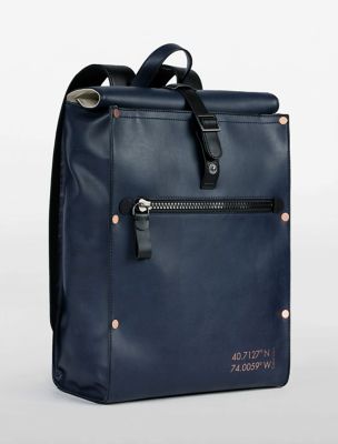 calvin klein roll top backpack