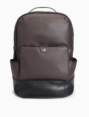 calvin klein leather backpacks