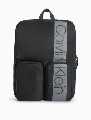 calvin klein nylon logo backpack