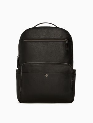 calvin klein faux leather backpack