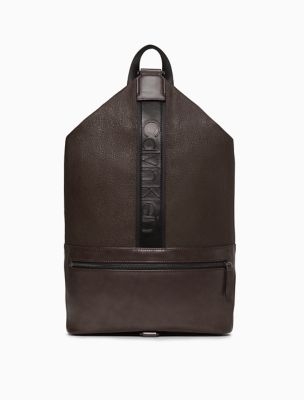 calvin klein backpack mens leather