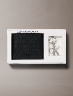 Refined Leather Wallet Key Ring Gift Set Calvin Klein