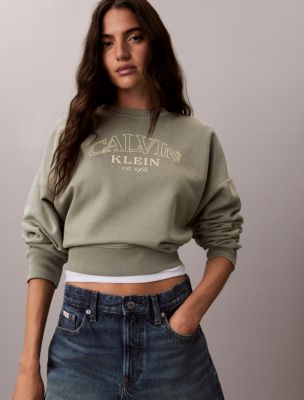 Женские худи Calvin Klein Fleece Logo Graphic Relaxed Sweatshirt — фото 5