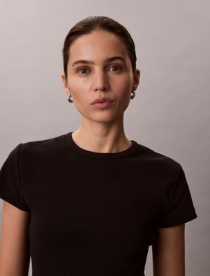 Женские футболки Calvin Klein Refined Baby Tee — фото 3