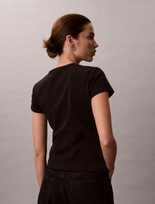 Женские футболки Calvin Klein Refined Baby Tee — фото 4