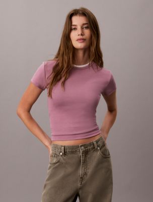 Refined Baby Tee, Dusky Orchid