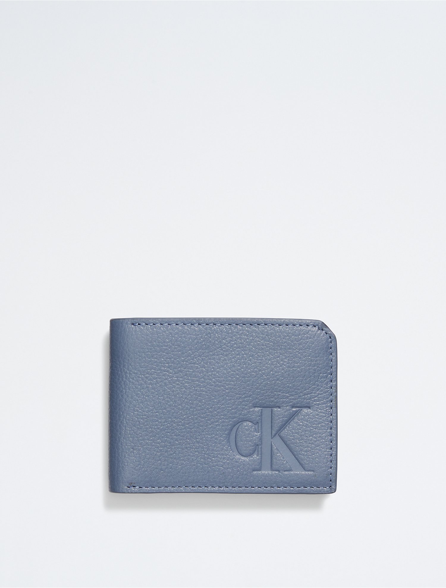 Pebble Leather Bifold Wallet Calvin