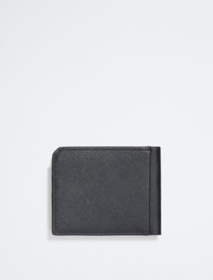 Saffiano Leather Card Case Bifold Wallet | Calvin Klein