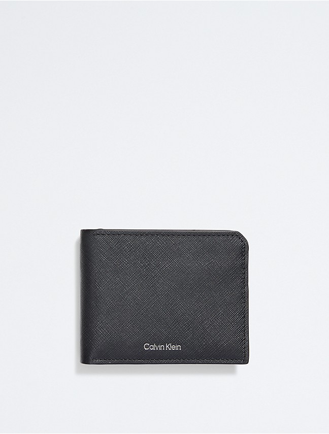 Calvin Klein Saffiano Leather Large Slim Wristlet Pale Blush