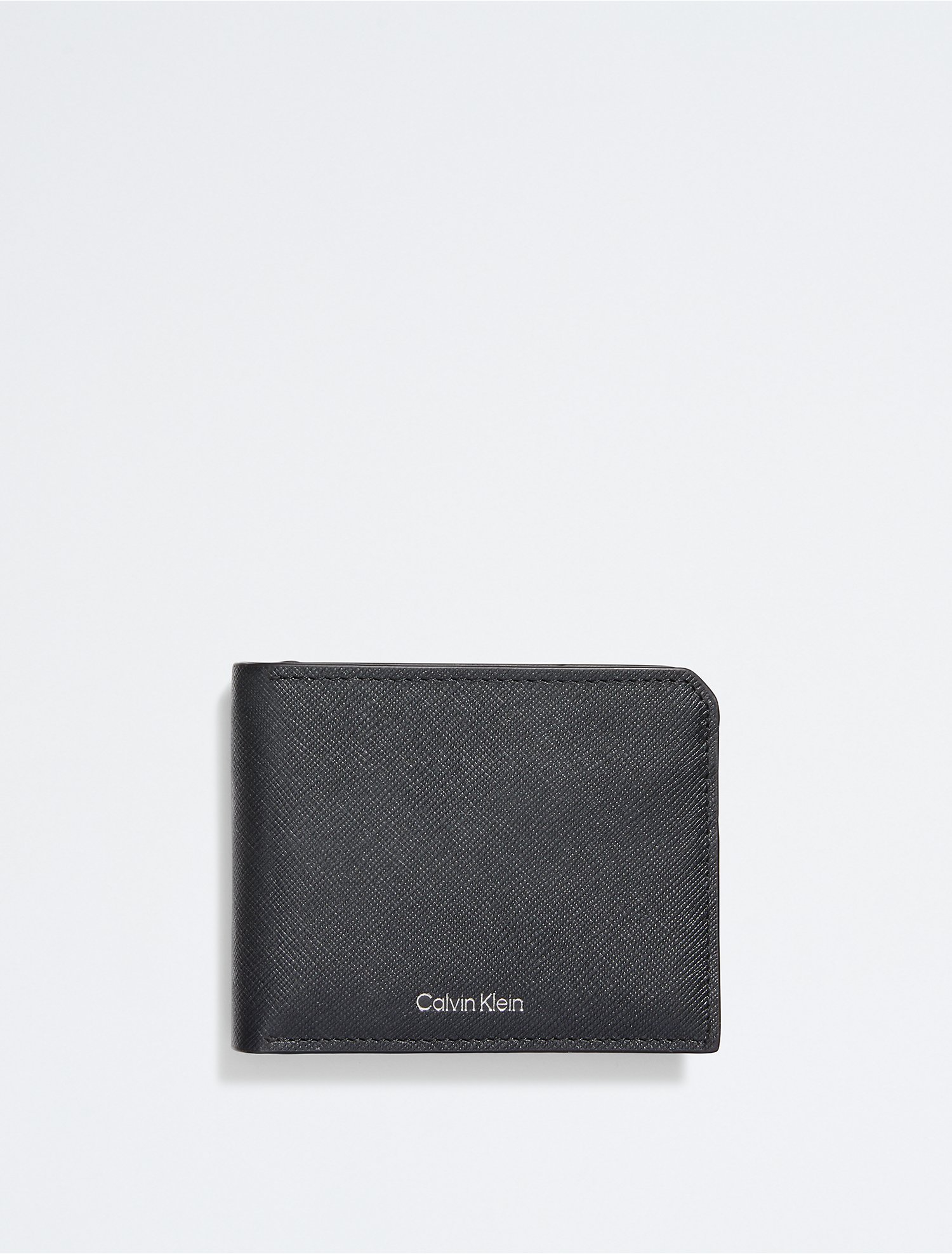 Begeleiden Speels protest Saffiano Leather Coin Pouch Bifold Wallet | Calvin Klein