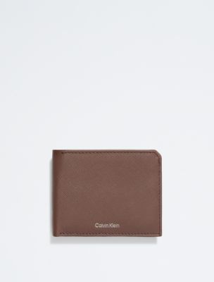 Calvin Klein Men's Saffiano Leather Bifold Wallet