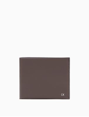 calvin klein leather bifold wallet